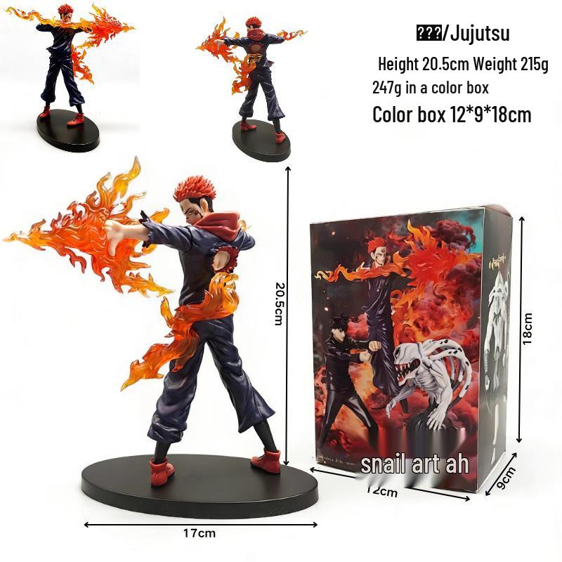 Jujutsu Kaisen Ryomen Sukuna & Yuji Itadori Cursed Spirit Anime Figure Desktop Ornament
