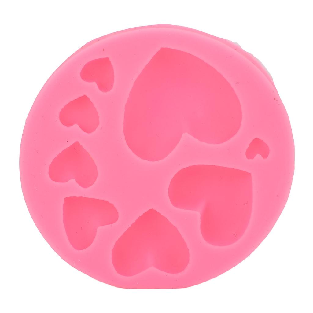 8 Holes Heart Shaper Silicone Moulding Tool for Fondant Cake Chocolate Decoration Crafts Making