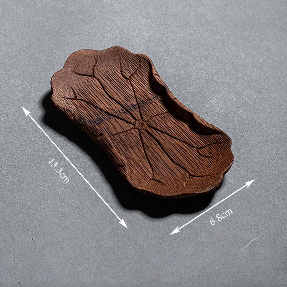 Bamboo Hand-carved Teaspoon Traditional Kung Fu Teaware Accessories Take Leaf-shaped Tools Chaze Coffee Beans Dosing Cup Trays