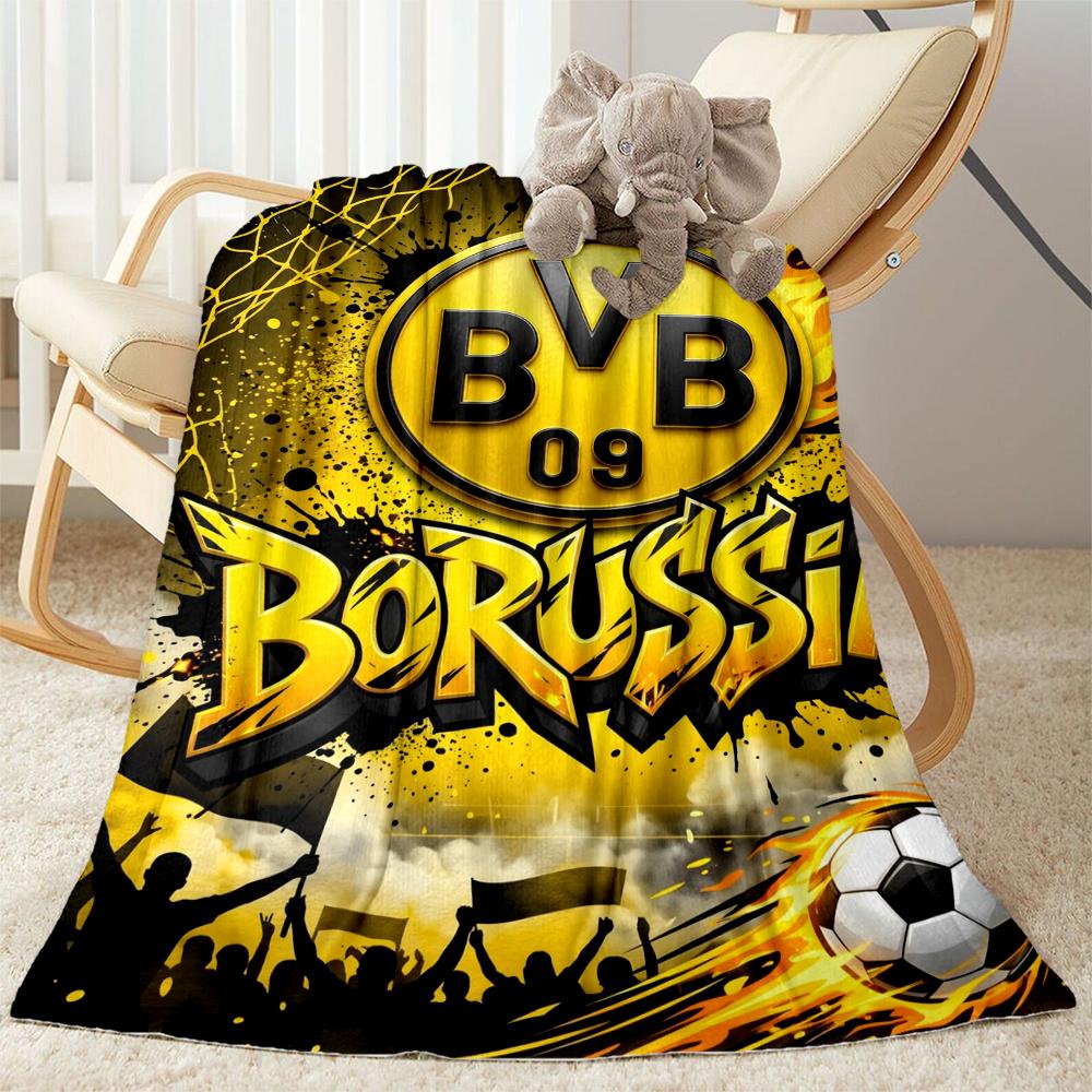 Bvb Borussia Football Fan Blanket Durable Comfort Great For Livingroom Bed Office Four Seasons Multipurpose Warmthful Decor