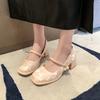 2025 Spring Womens Shoes Vintage High Heels Women Casual Mary Jane Shoes Luxury Elegant Chinese Style Dress Shoes Shallow Pumps