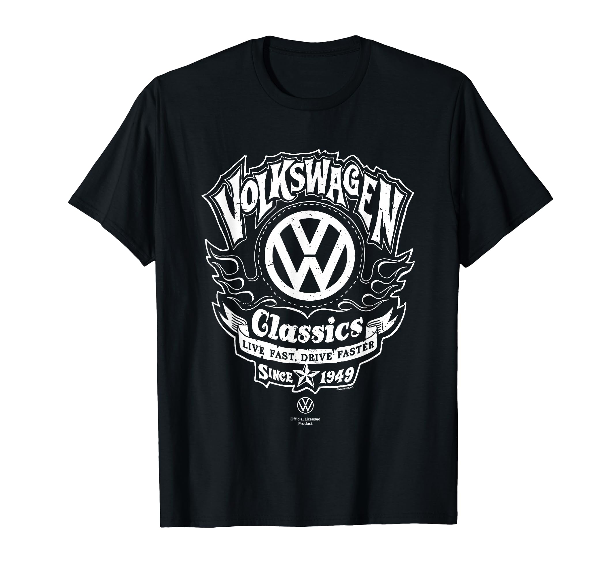 

Volkswagen Burning Volkswagen VW Biker Logo T-Shirt