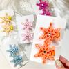 Snowflake Hair Clip Alloy Hairpin with Snowflakes Shape Comfortable Hairpiece for Christmas Party Styling Accesories