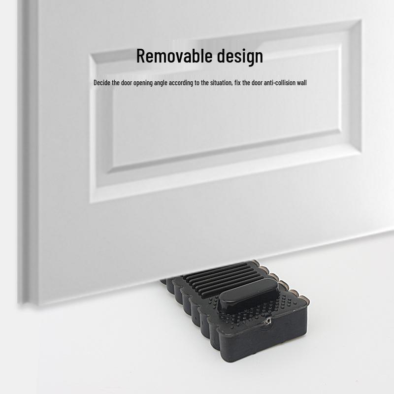 Child-Safe Rubber Door Stop: Non-Slip, Finger-Free, Windproof, Eco-Friendly Safety Threshold Stopper