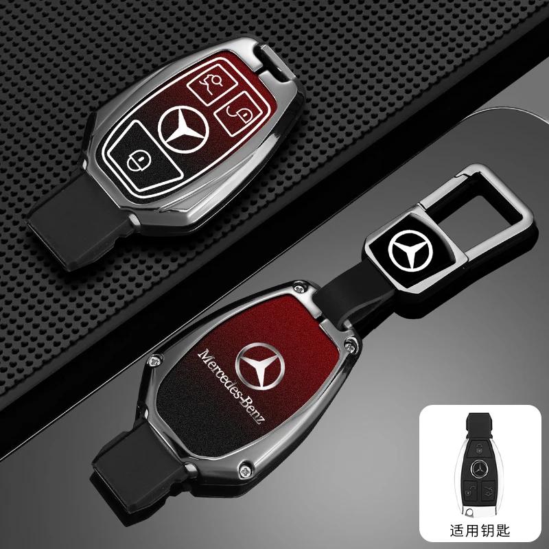 YWP4  Car Key Case Cover Bag For Mercedes Benz A B C E S Class C200 C300 E350 E260L W205 CLA CLS GLA GLC GLE GLS Keychain Accessories