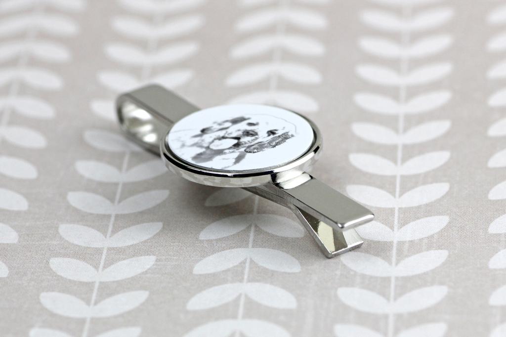 Clumber Spaniel - tie clip with a dog, personalized tie clip, a unique gift for a man from the Art-Dog brand