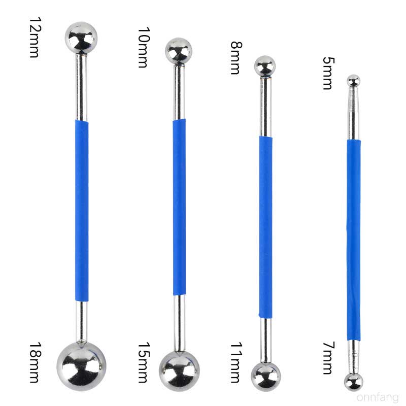 6pcs/set Professional Tile grout tool Double Steel Pressed Ball Repairing Stick Diy Polymer Clay Sculpture Toy Modelling Set