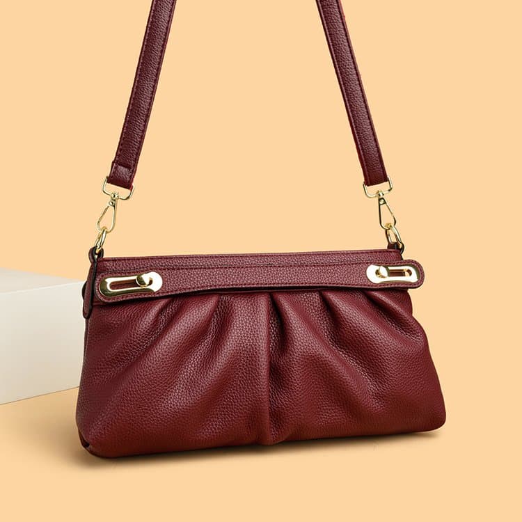 Fashion Pleated Women's Handbag Shoulder Messenger Bag
