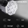 Super bright 7LED flashlight Rechargeable torch Portable searchlight Outdoor camping light With high brightness COB side light