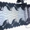 23cm Wide Black Spandex Lace, Elastic Sewing Lace Fabric for Lingerie, Bra, Underwear, Garment, Crafting