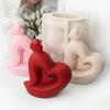 Silicone Candle Mould Heart Shaped Molds Cake Fondant Chocolate Mold Epoxy Casting Resin Moulds Food Grade Silicone