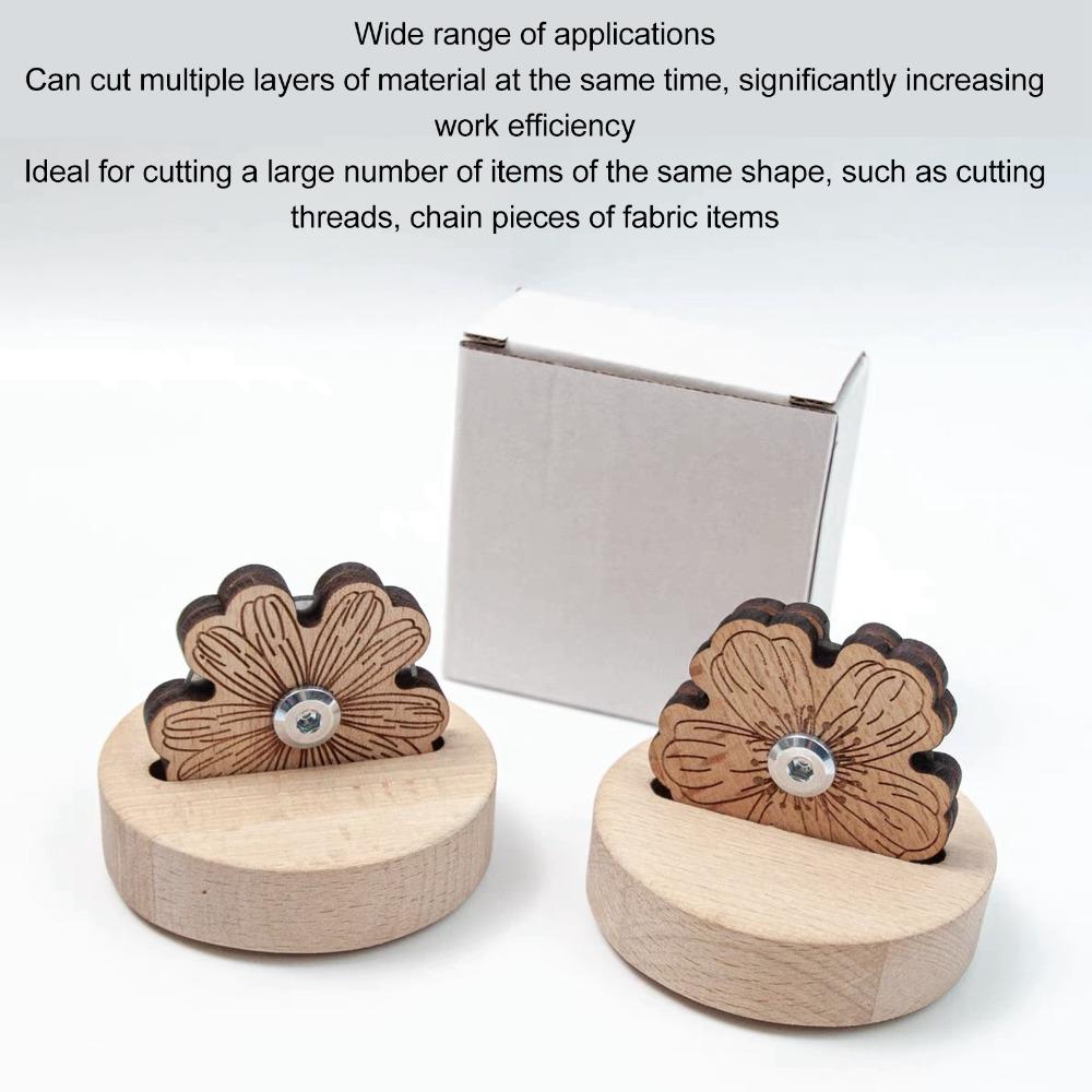 Brown Thread Cutter Beech Wood Sewing Tools Durable Yarn Cutting Tool  For Quilting
