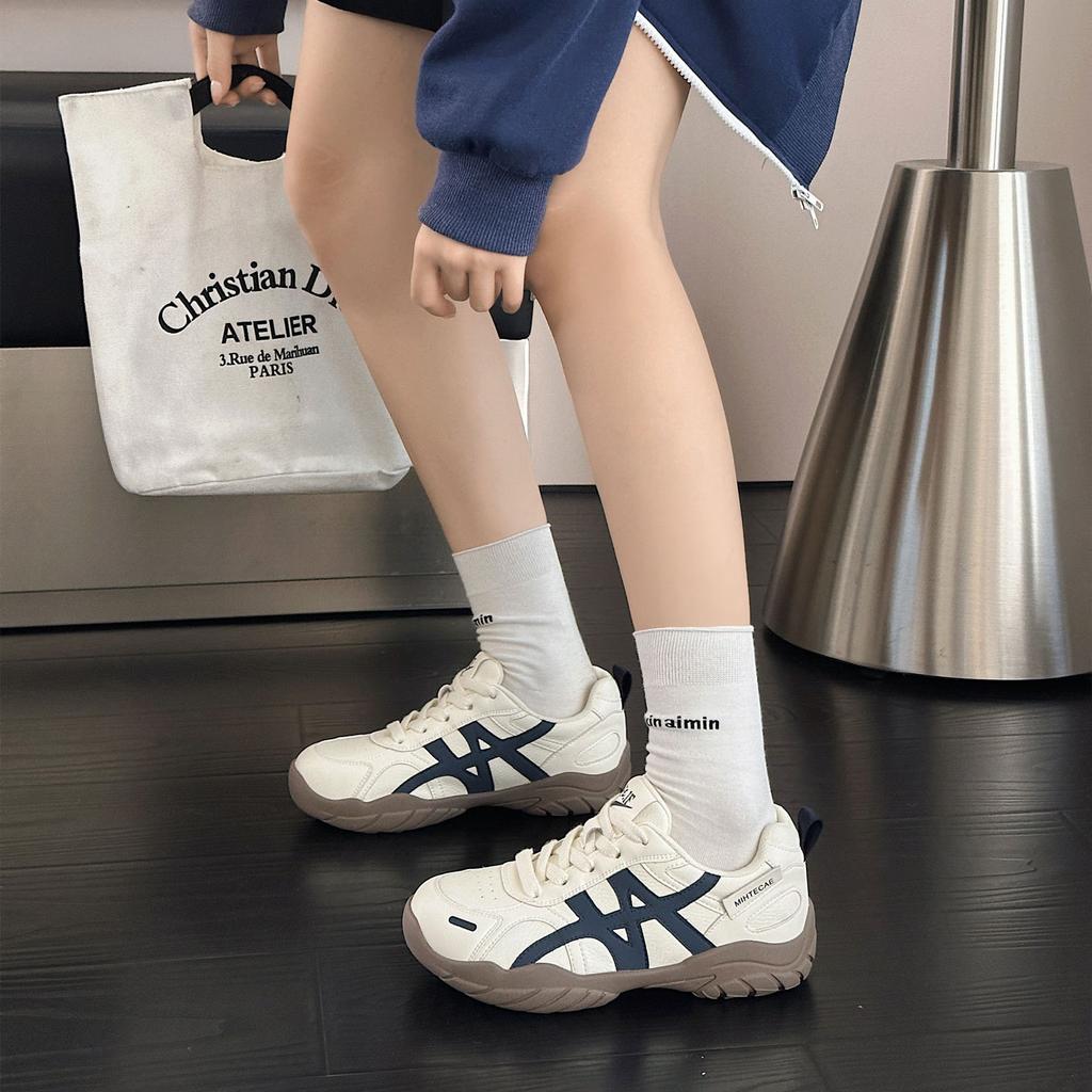 Retro German Training Shoes Women's New Autumn and Winter Heightening Casual and Versatile Forrest Gump Shoes Soft-soled Cotton Warm Sports Shoes