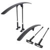 1 Pair Bicycle Mud Guard Adjustable Wider Mudguard Curved Design Universal Fit Front Rear Two Section Angle Flexible