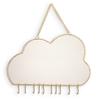 Wall Earring Storage Rack Decorative Cloud-shaped Earring Storage Box Suitable for Earrings Necklaces with Hanging Hooks
