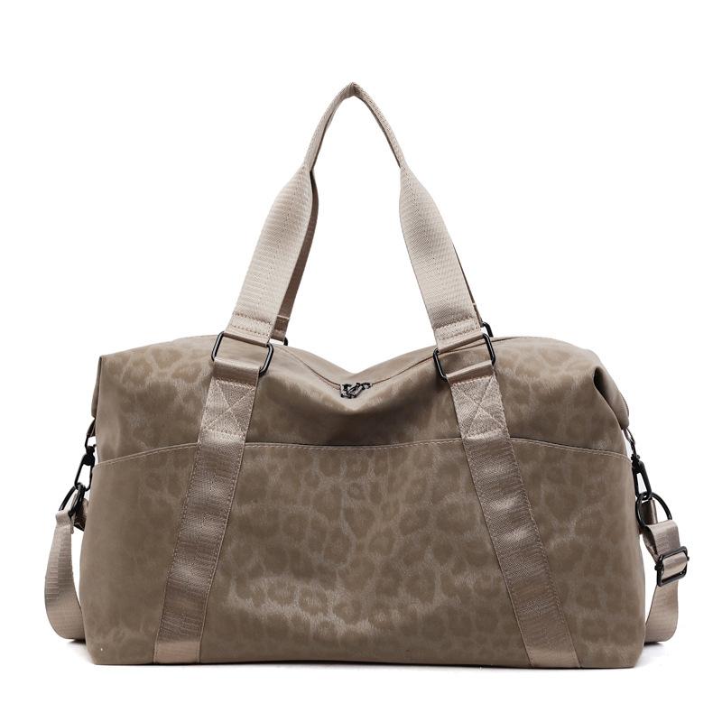 Large Capacity Handheld Travel Bag, Leopard Print Design, Waterproof Luggage Bag, Suitable for Business Trips, Travel, Gym, Storage and Other Purposes