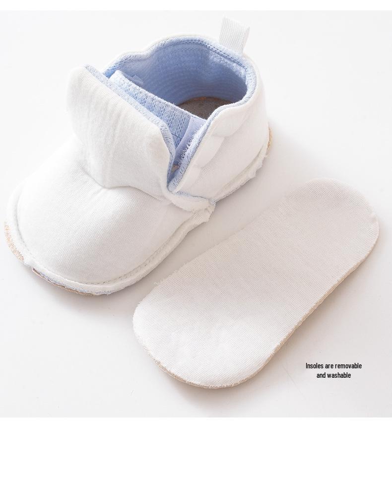 Soft Sole Spring & Autumn Baby Walker Shoes: Cartoon Lace-Up, Anti-Slip, Cloth Front for 6-12 Months