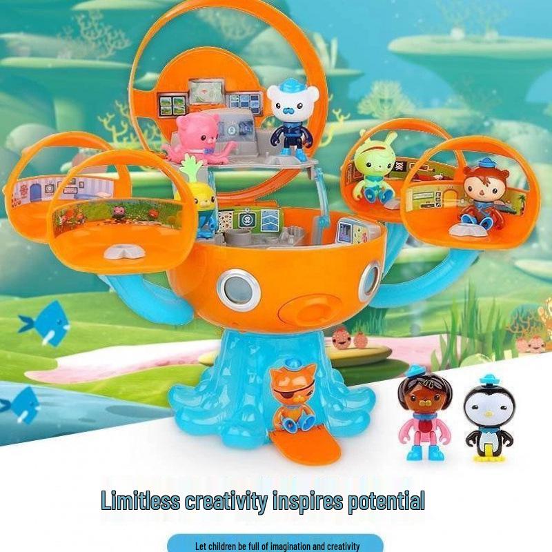 Undersea Octopus Castle: Sound & Light Pretend Play Set for Kids - Ideal for Happy Children's Day