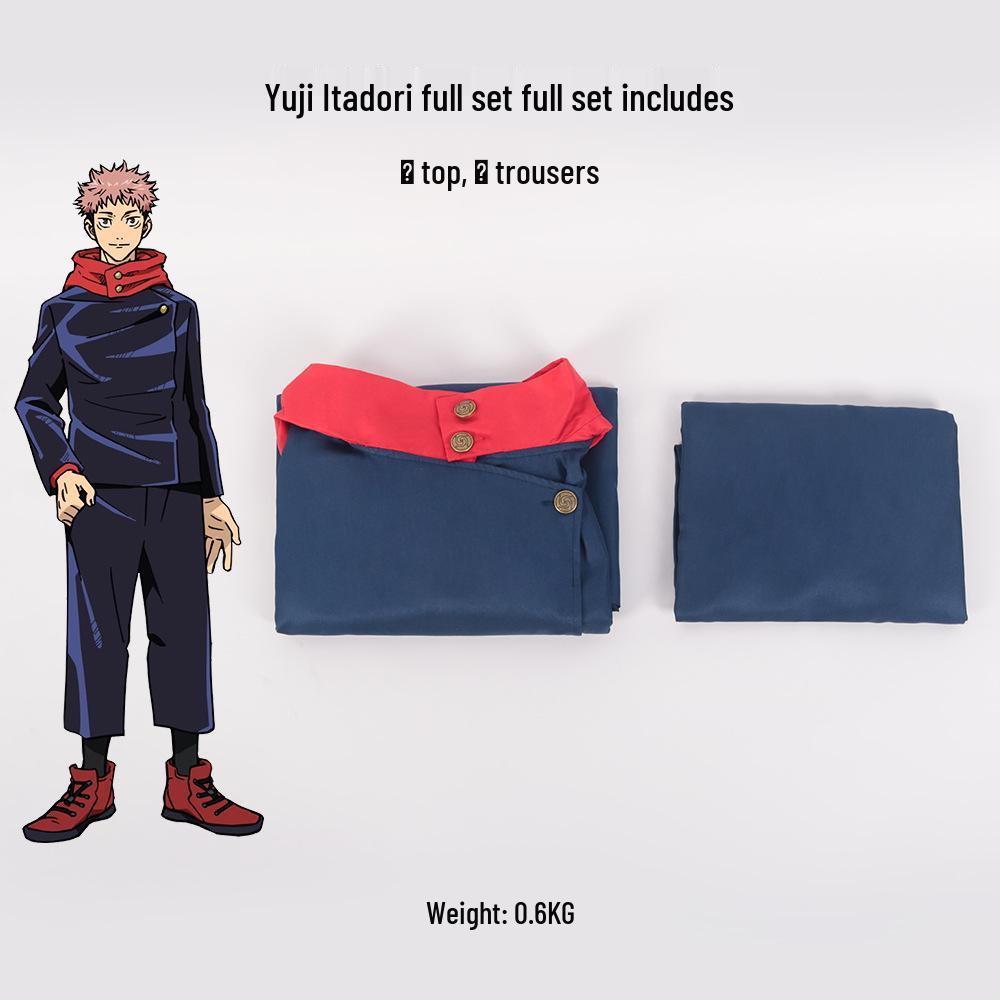 Ensemble de Costume Cosplay Jujutsu Kaisen: Itadori Yuji, Gojo Satoru, Toji Fushiguro, Suguru Geto