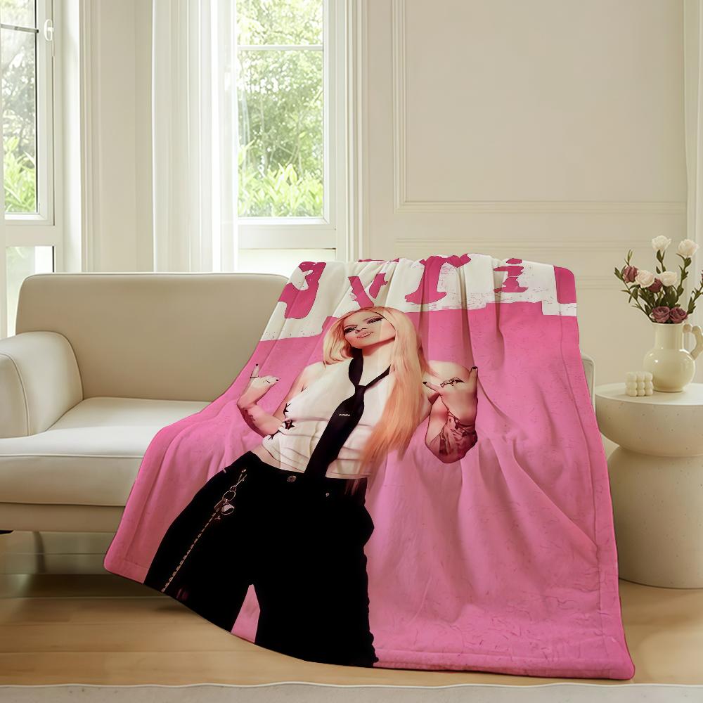 Canadian singer Avril Lavigne Blanket For Sofa Office Bed Plane Travel Sleep Read Relax Camping Soft And Warm