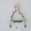 Factory  Colorful Hemp Rope Swings Wooden Chewing and Grinding Toys Parrot Bird Supplies