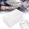 Pro 20pcs Trays Clear Disposable DGT Plastic Tattoo Cartridge Needle Holder Stand