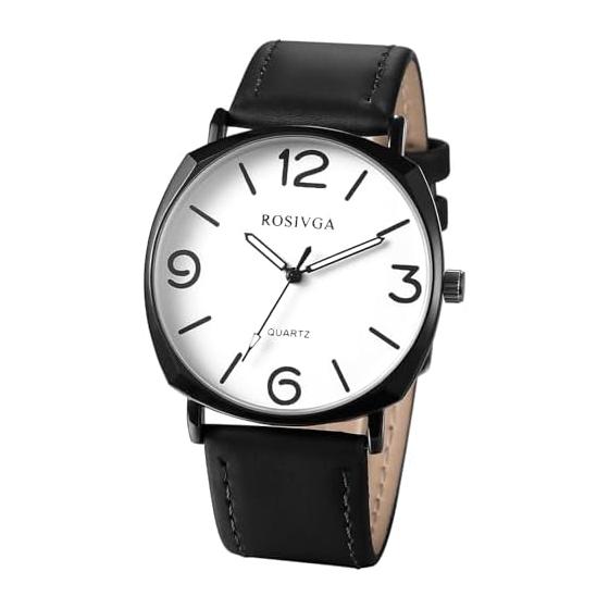 Men s Leather Antique Waterproof Watch: Leather Strap Waterproof Analog Quartz Watch Simple Men s Accessories - Birthday Christmas Valentine s Day
