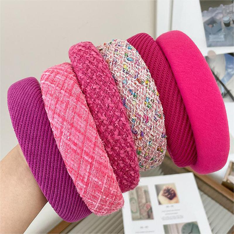 Rose Red Series Headband Female Hair Hoop Sweet And Cute Go Out All-Match Press Hair Headband Versatile  Hairstyle Tool
