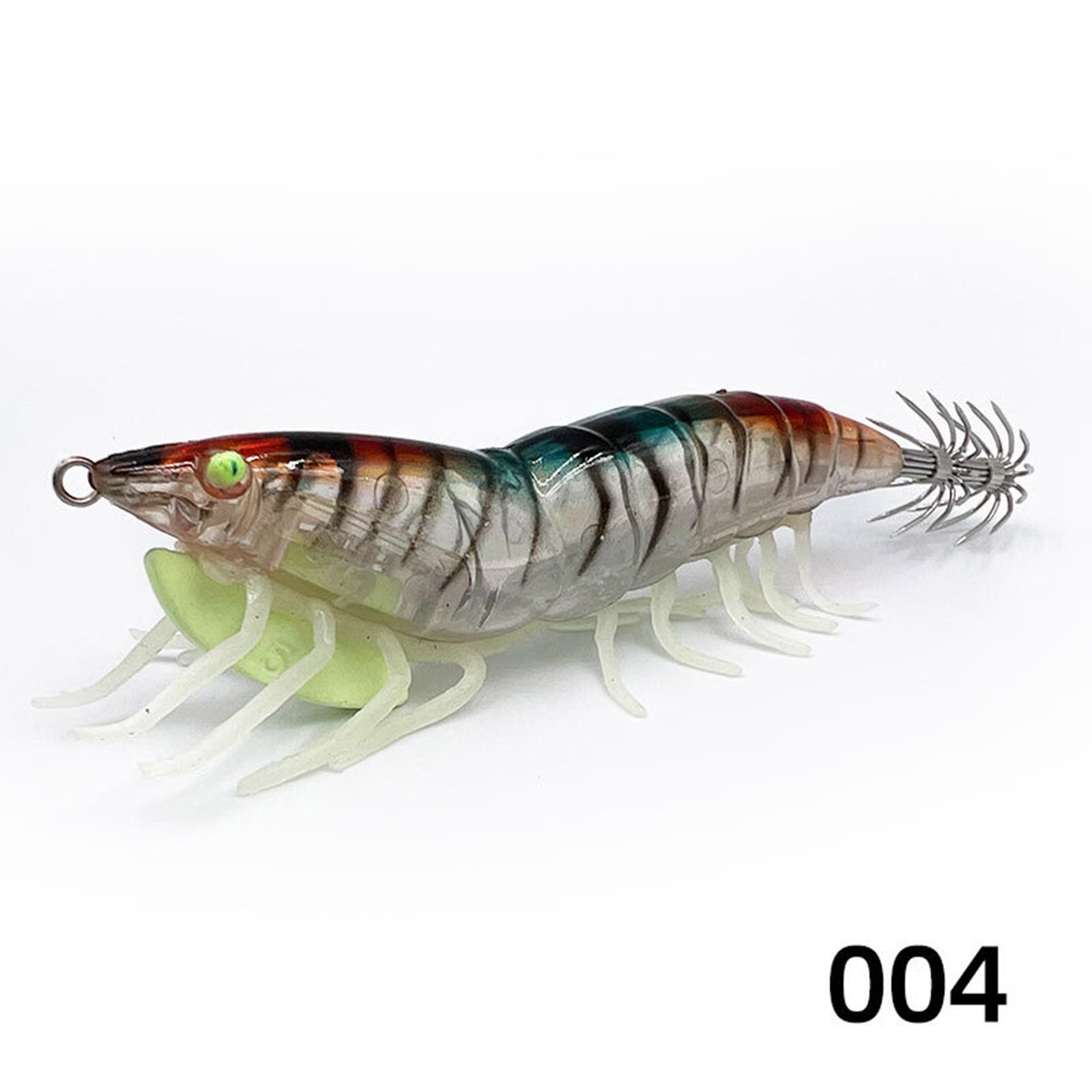 

Artificial Shrimp With Rings Bead Cuttlefish Hook Glow Squid Jigs Glow Jigs Hook One Size