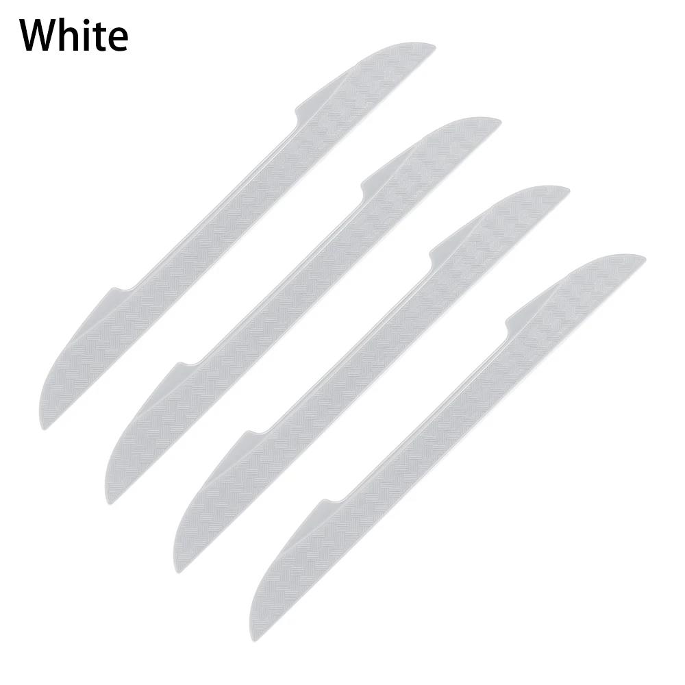 New 4PCS Protective Strip Car Side Door Edge Protector Scrape Guard Bumper Guards Handle Cover 3D Sticker Car Styling Emblem Interior Mirrors 6