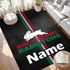 Custom Name Personalized South Sydney Rabbitohs Print Carpet, Versatile Home Decor Rug, for Playroom, Apartment, Balcony, Entryway, Hallway Gift