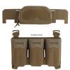 Tactical 2Nd Layer Admin Pouch with Multi-caliber Triple Mag Pouch for M4 5.56 PCC 9mm Pouches Aifsoft Plate Carrier Front Bag