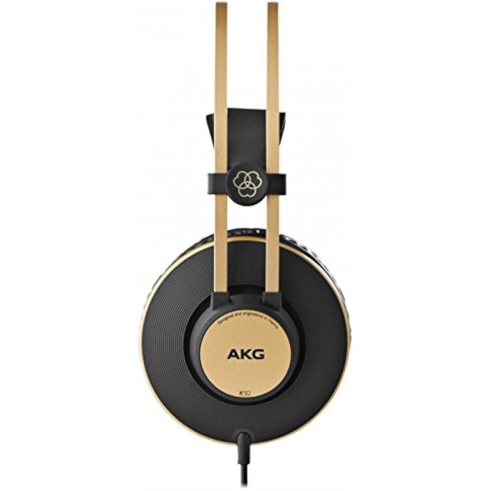 AKG K92 Circumaural Diadema Negro, Oro - Auriculares (Circumaural, Diadema, 3.5 Mm (1/8 “), Negro...