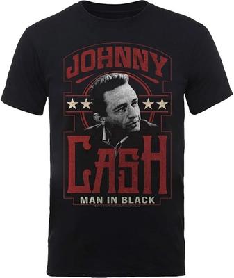Offiziell lizenziertes Johnny Cash Man In Black Herren Schwarz T-Shirt Johnny Cash Tee