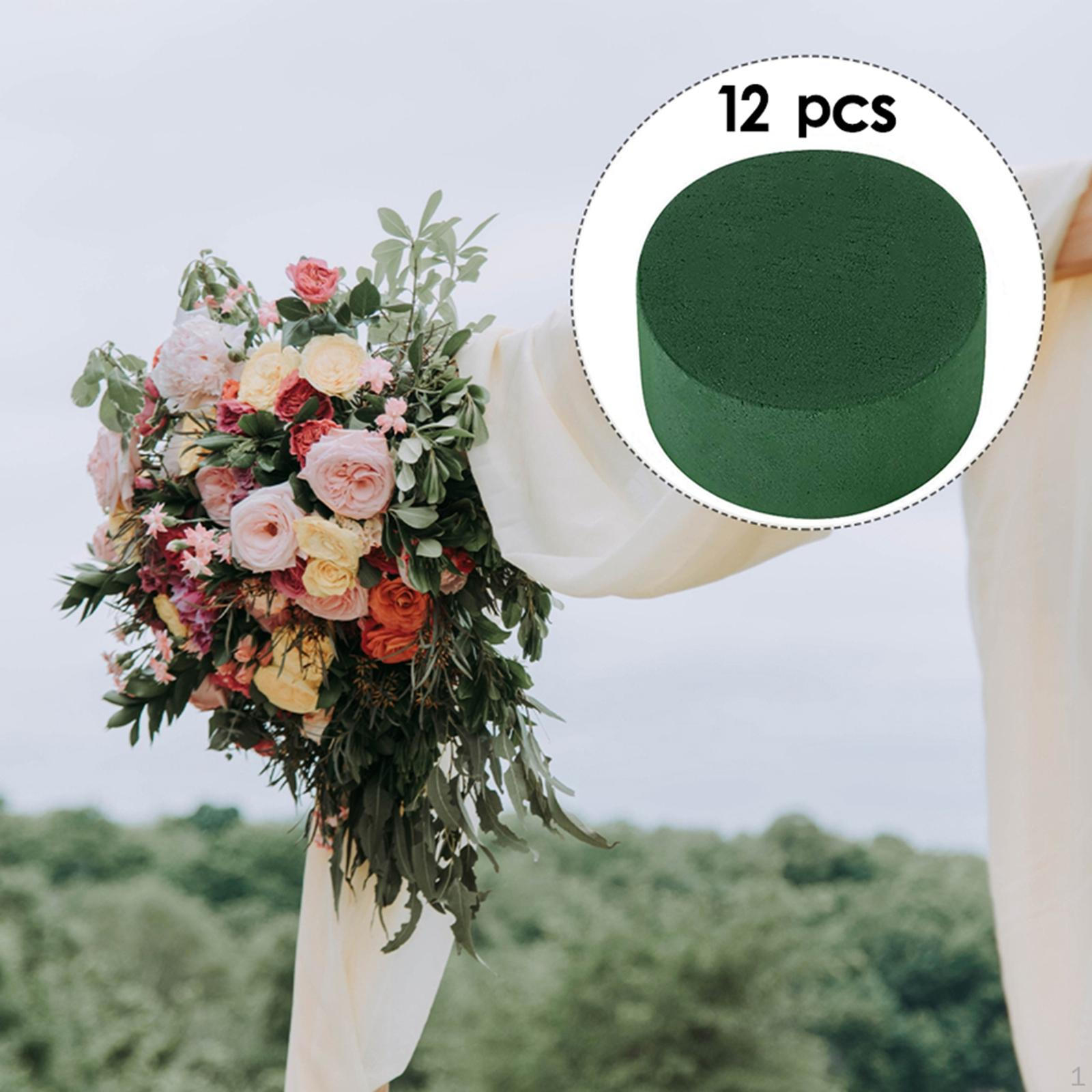 

12 шт. пенопластовые блоки с цветочным рисунком, пена для растений, пена для цветов, мокрые кирпичи, для вечеринки, свадьбы S