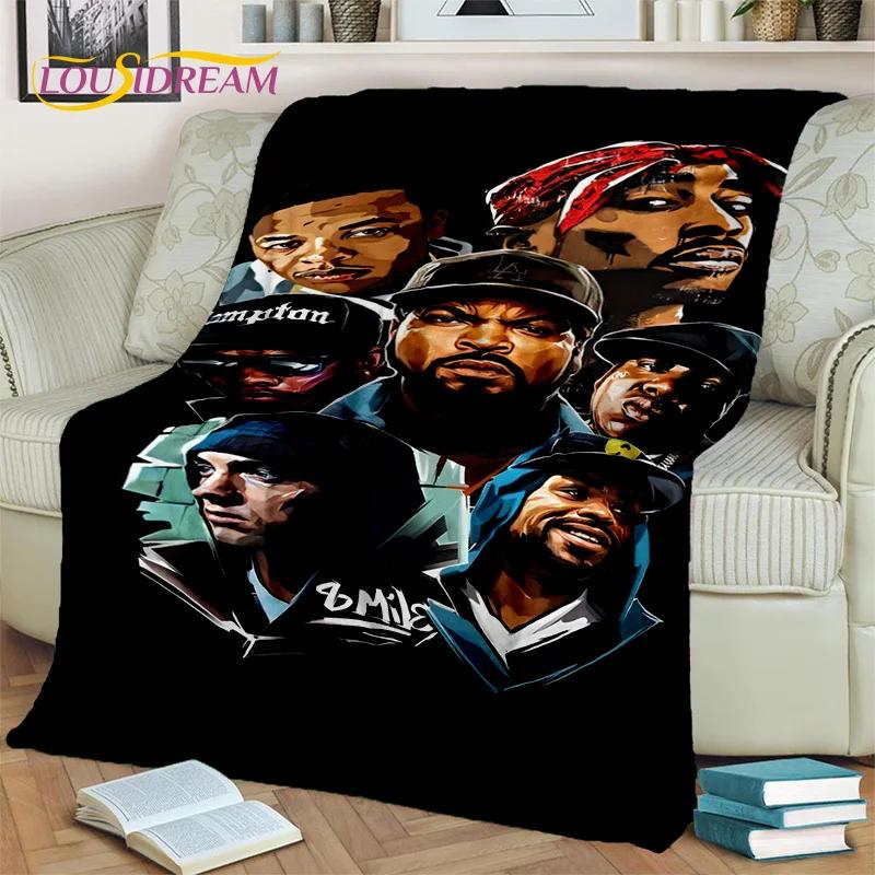 Hip Hop Rapper Art Legend Star 3D Blanket,Soft Throw Blanket for Home Bedroom Bed Sofa Picnic Travel Office Cover Blanket Kids