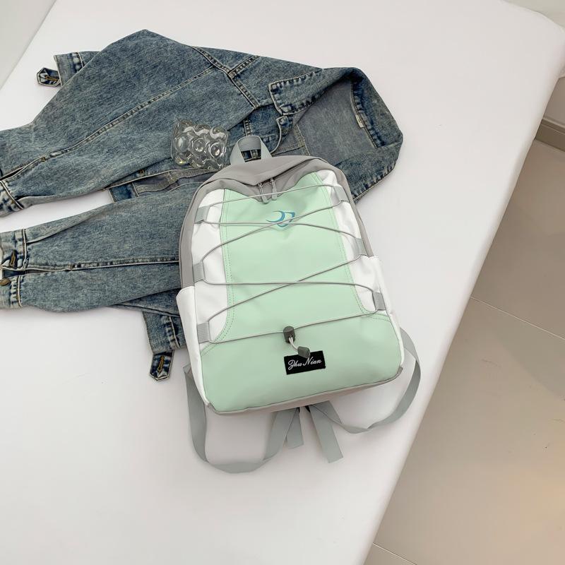 

Школьный рюкзак для средней школы, женский, вместительный, спортивный рюкзак для отдыха, мужской, простой, рюкзак для отдыха и путешествий, сумка для компьютера зелёный