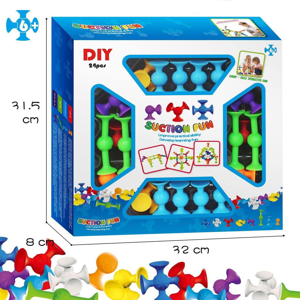 DIY Large Suction Cup Sticky Blocks: Changeable Science & Education Toys for Children