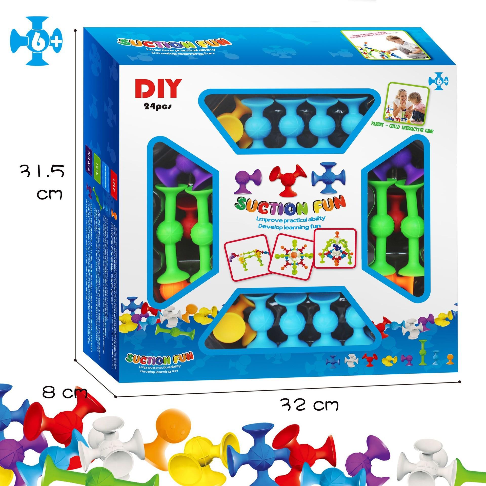 

DIY Large Suction Cup Sticky Blocks: Changeable Science & Education Toys for Children