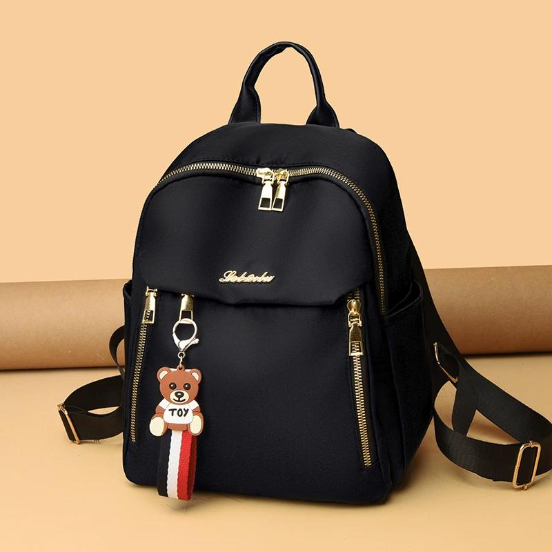 2025 New Backpack for Women's Trendy Travel Oxford Cloth Small Backpack for Women's Versatile Fashion Canvas Small Bag Book
