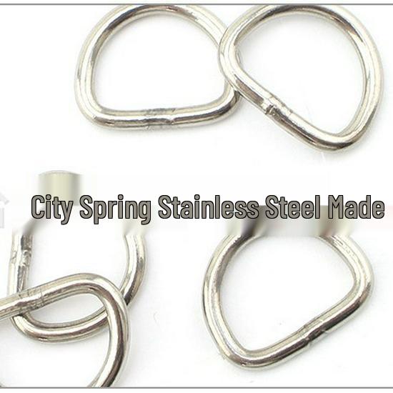 Stainless Steel D-Ring Buckle for DIY Hardware & Bag Accessories