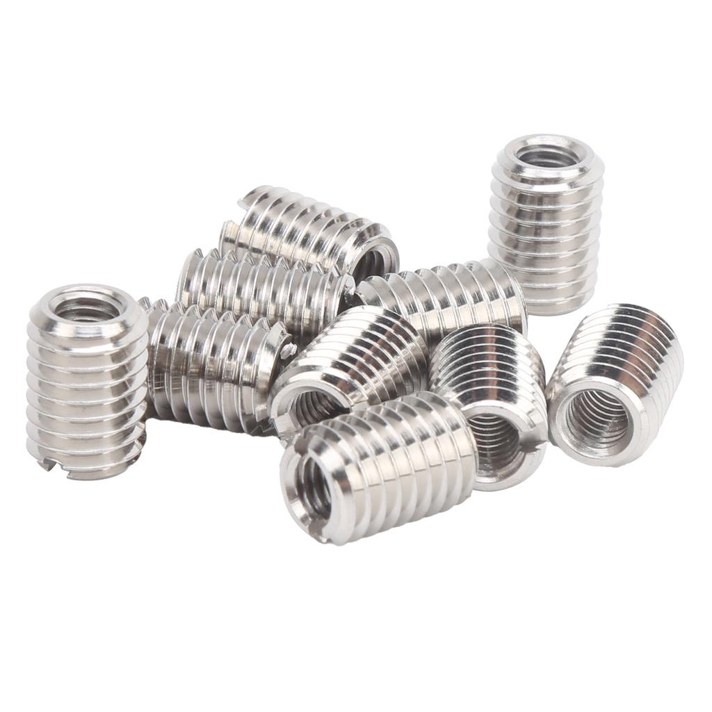 10Pcs Thread Inserts Male Female Reducing Nut Repair Tool Stainless Steel Fastener
