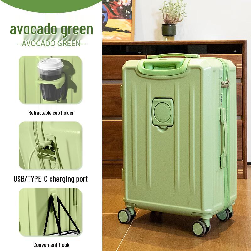 Multifunctional Hardshell Luggage with Universal Wheels 24 inch