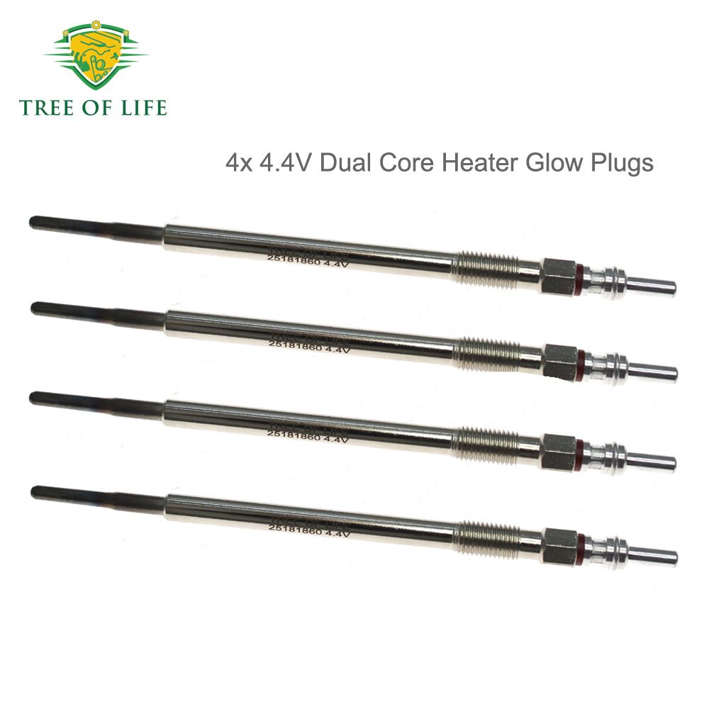4x 4.4V New Heater Glow Plugs FOR VAUXHALL OPEL ANTARA A (L07) 2.2 CDTi Diesel 2010-2017 25181860 22472368 0 100 266 079