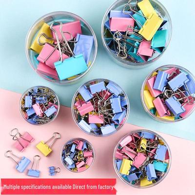 Colored Swallowtail Metal Clips for Office and Planner Use