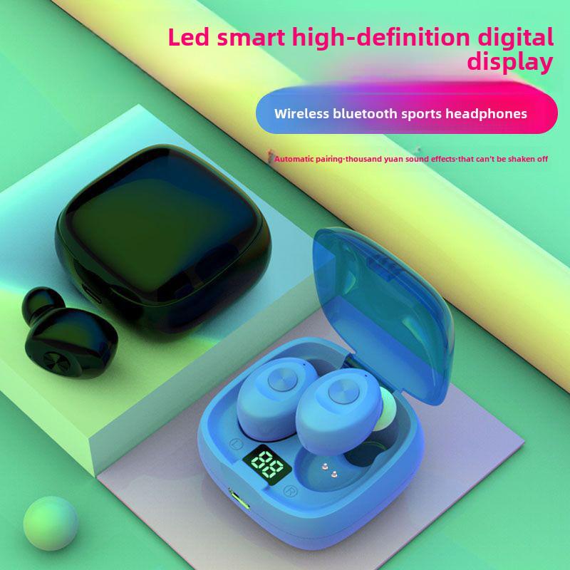 Popular Wireless Bluetooth Headset with High-Quality Sound, TWS Stereo, LED Display, Bluetooth 5.0, Long Battery Life, Mini Design