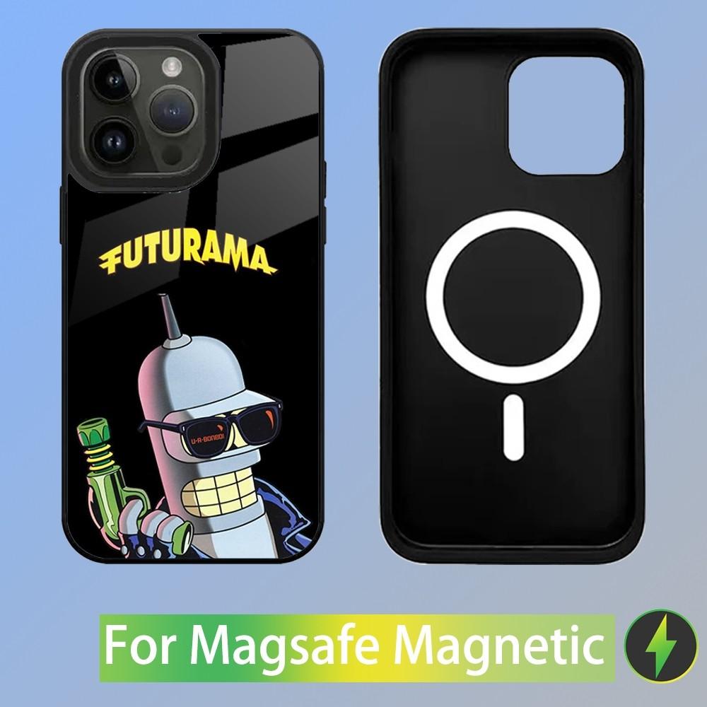 

Cartoon F-Futurama Robot BenderS Phone Case For iPhone 15,14,13,12,11,Plus,Pro,Max Mini Magsafe Magnetic Wireless Charging iphone14plus