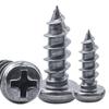 Black Nickel Iron-Plated Cross Recessed Round Head Self-Tapping Screws (M2-M5)
