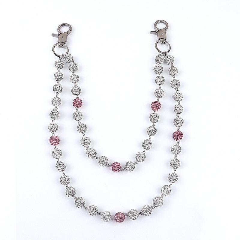 Hip-Hop Pants Chains High-Quality Ball Beads Waist Chains Simple Jeans Chain  Pants Chain Clothing Accessories Gifts