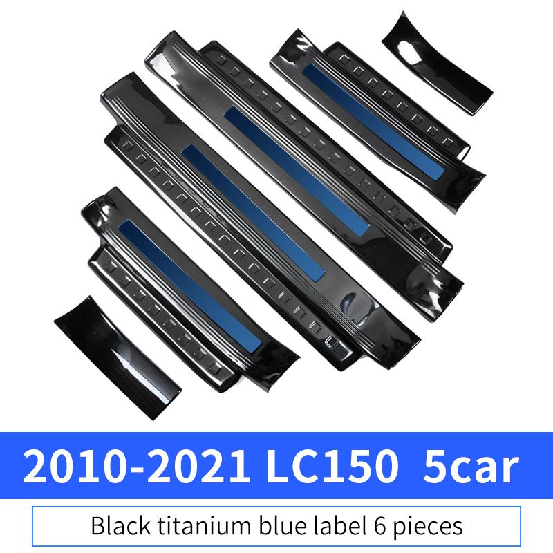 For Toyota Land Cruiser Prado 150 Lc150 Fj150 2010-2023 Tuning Interior Decoration Accessories Stainless Steel Threshold Panel